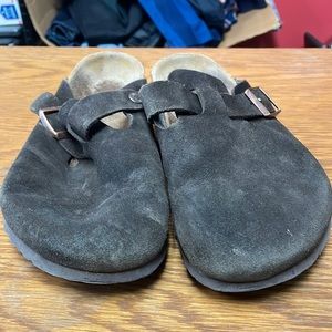 Birkenstock Boston Soft Footbed Suede Leather